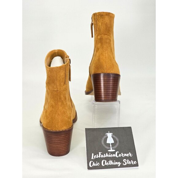 NWOB J Crew Women’s Golden Brandy Suede 2” Block Heel Booties Size 9 1837 - Picture 9 of 16